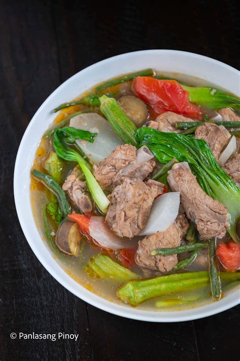 sinigang panlasang pinoy|panlasang pinoy sinigang recipe.